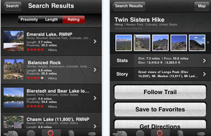 Trailhead iPhone App by The North Face