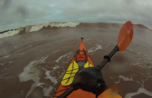 Kayak Surfing a Winter Nor’easter [+Vid]