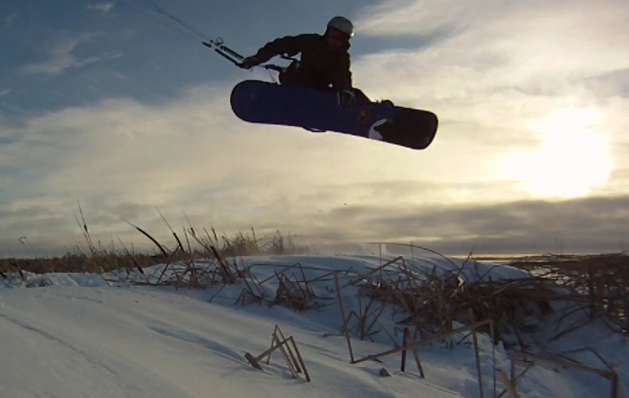 Snowkiting in the Heartland