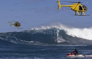 Kai copter at Jaws