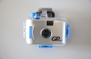 The original GoPro wrist-mounted camera circa 2004.