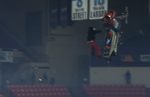 Ryan Britt throws a backflip.